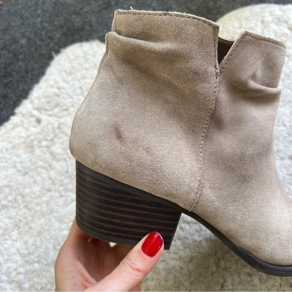 Jessica Simpson Dalisa Beige Suede Western Boho Slouch Neutral Booties 10M - Picture 13 of 16